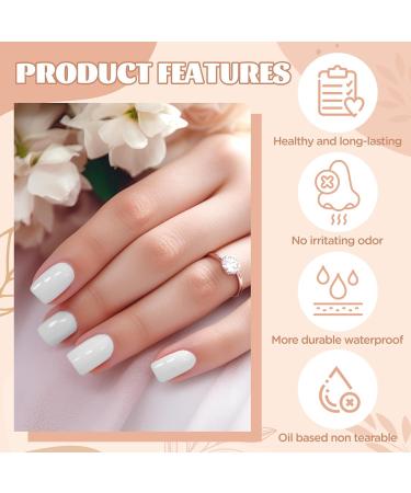 Colorful Nude Nail Polish Set Long Lasting Quick Dry Nail Varnish Odorless Water Based Formula Nail Varnish Set for DIY Nail Art Manicure-No Need Use UV Lamp Nude Purple White - Buy Online on GoSupps.com