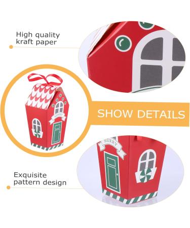 Abaodam 20 Pcs Nougat Box Food Container Cookie Holder with Ribbon Paper Candy Bags Bag Dessert Biscuit 19.5x9.5x7cmx2pcs Redx2pcs - Buy Online on GoSupps.com