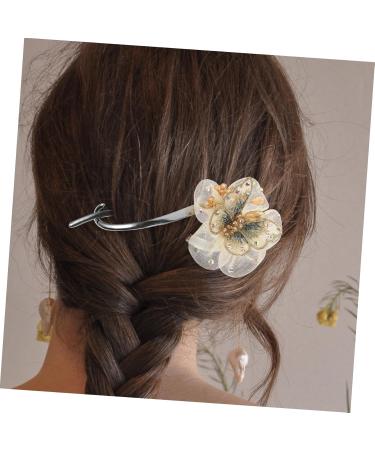DOITOOL Headgear Hair Ponytail Flower Petal Hair Clamps Hair Twist Hair Claw Clips for Girls French Hair Pin Hair Clip Tiara Barrettes for Girls Hair Ring Banana Women's Cloth - Buy Online on GoSupps.com