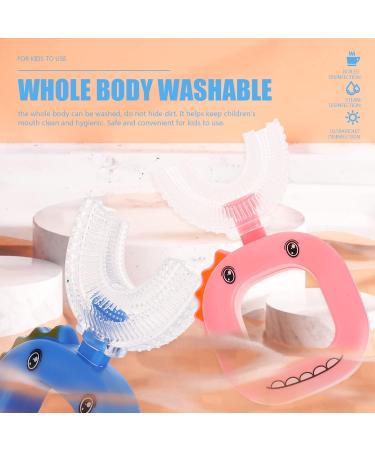 Shop Mobestech 8 STK U-Shaped Toothbrush for Kids | 360 Silicone Tooth Cleaning Tool & Fun Caricature Design - Buy Online on GoSupps.com