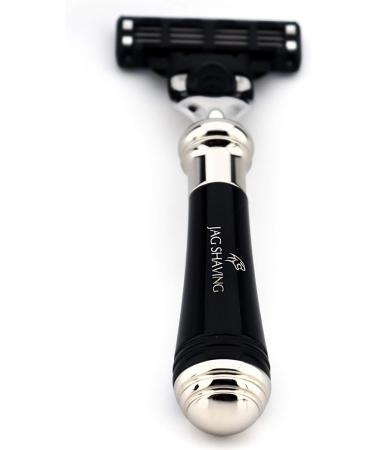 Premium 3-Blade Razor with Elegant Stainless Steel Holder - Ergonomic Design & Gift for Men - Ready to Use - Buy Online on GoSupps.com