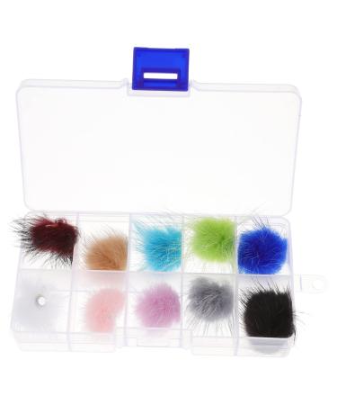 IWOWHERO 1 Box Nail Set Puff Nail Plush Magnet for Nails Nail Pompom Magnet Nail Magnet Nail Rhinestones Nail Charms Nail Supplies Magnets Nail Pompom Balls 3d Decorations Manicure Velvet