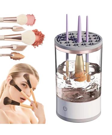 Cosmetic Brush Cleaner Brushly Pro Makeup Brush Cleaner Electric Makeup Brush Cleaner Automatic Spinning Makeup Brush Cleaner For For All Size Makeup Brus (1 Set USB cable with socket)
