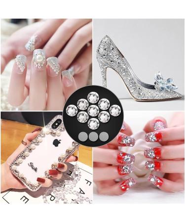 1440PCS White SS20/4.8mm Crystal Rhinestones - Flatback Glass Gemstones for Clothes, Shoes, Nails, Crafts & Decor - Buy Online on GoSupps.com