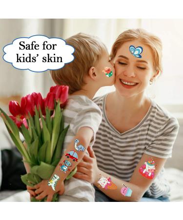 Cerlaza 220 Styles Luminous Temporary Tattoos for Kids - Unicorn, Dinosaurs, Pirate, Space, Mermaid Stickers - Party Favors for Boys & Girls - 20 Sheets - Buy Online on GoSupps.com