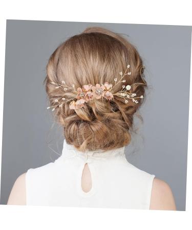 FRCOLOR Flower Hair Comb Hanfu Hair Accessories Hair Comb for Women Accessories Fine Hair Decorative Hair Comb Fairy Jewelry for Women Side Hair Comb The Flowers Hair Piece Miss Pink Metal - Buy Online on GoSupps.com