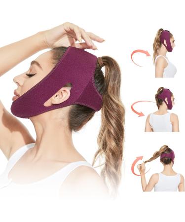 Women's Reusable Chin Strap Facial Double Chin Reducer - V Line Lifting Mask for Comfortable Face Contouring and Sagging Prevention - Buy Online on GoSupps.com