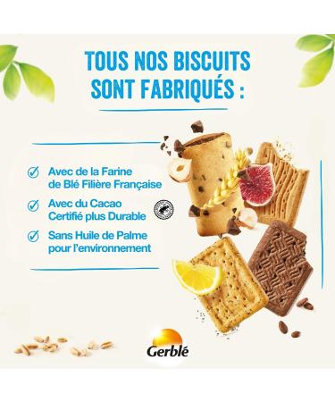 Gerbl Reduced Content Pecan and Maple Syrup Shortbread Without Palm Oil 3 Individual Sachets 12 Biscuits 132 g 197633 - Buy Online on GoSupps.com