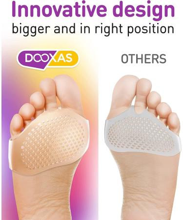 Clear Silicone Metatarsal Foot Pads for Men & Women | Thicker Gel Cushion Inserts for Comfort & Pain Relief | Upgraded Shoe Inserts - Buy Online on GoSupps.com