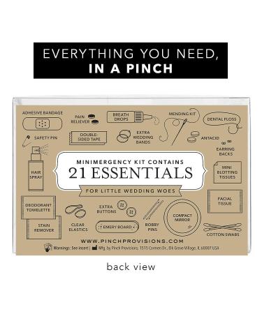 Pinch Provisions Bridesmaid Minimergency Kit - 21 Wedding Day Essentials - Bridal Shower Gift - Champagne Glitter - Buy Online on GoSupps.com