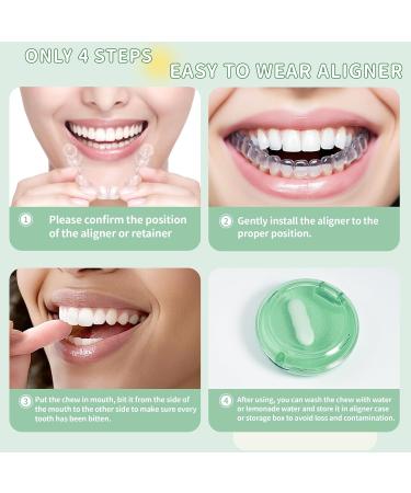 Gaboolo 5 Pack Aligner Chewies Handheld Cute Aligner Chompers Compatible with Invisalign Braces Aligners Retainers (5 PACK) - Buy Online on GoSupps.com