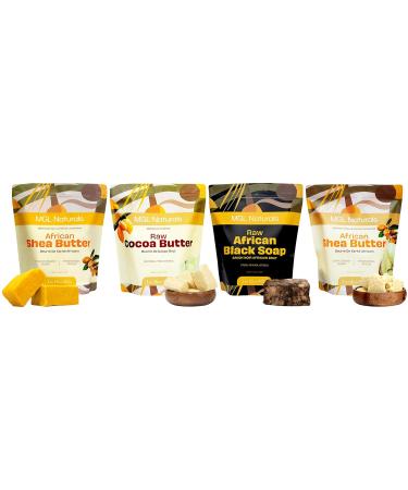 Unrefined African Shea Butter Yellow - 100% Pure Raw Vegan Organic | 1 lb Moisturizing Cream for All Skin & Hair Types - Buy Online on GoSupps.com