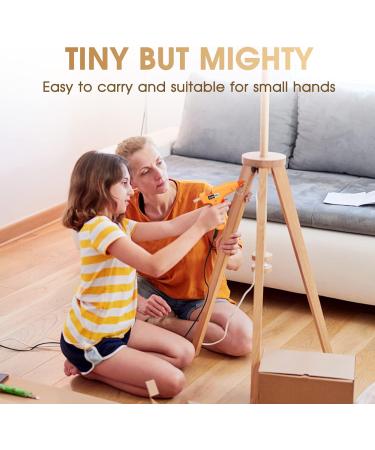 QUIWELL GL02 Mini Hot Glue Gun Kit with Carry Case | 40W Melt Glue Gun & 8 Long Colored Sticks | Ideal for Arts, Wood Projects, Home Repairs - Buy Online on GoSupps.com