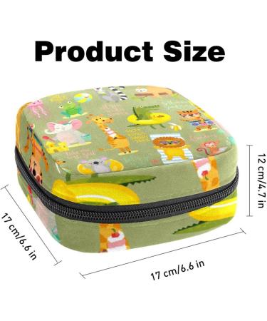 Shop Stylish Women's Napkin Storage Bags - Cartoon Panda Sloth & Elephant | Portable Menstrual Cup & Period Tapes - Buy Online on GoSupps.com