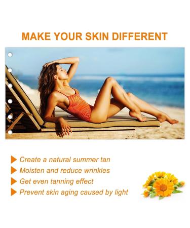 BAYUELSWU Luxury Intensive Tanning Gel Natural Tanning Accelerator Cream Gel with Carrot & Coconut Oil for Face & Body - Buy Online on GoSupps.com