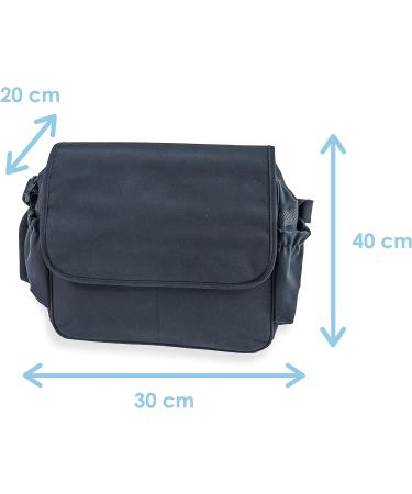 Clair de Lune Essentials Changing Bag & Travel Change Mat - Black - Buy Online on GoSupps.com