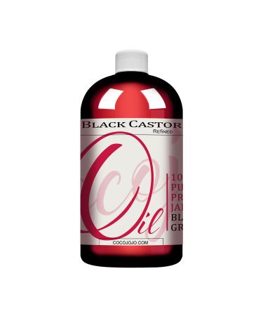 cocojojo Jamaican Black Castor Oil Cold Pressed 16 oz Hair Growth Pure Virgin Refined eye lash skin hair JBCO