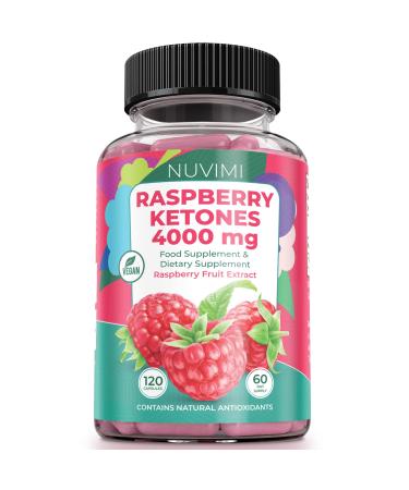 Raspberry Ketones 4000 mg Natural Food Supplement to Support Healthy Weight Management & Keto Diet for Men & Women 120 Pills