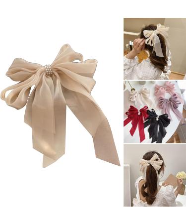 Organza Hair Clip For Princess Bowknot Hair Barrettes Lovely Strong Holder Hairpin French Hair Accessories Hair Clips F - Buy Online on GoSupps.com