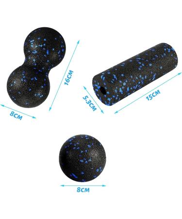 Collazoey 3-Piece Fascia Ball Set | Blackroll Massage Balls for Spine Neck & Back Relief | Deep Tissue & Trigger Point Therapy - Buy Online on GoSupps.com