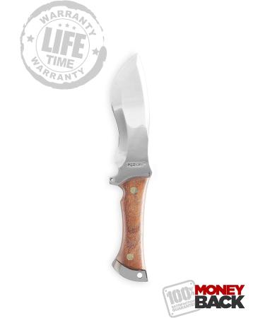 Perkin Knives Fixed Blade Hunting Knife with Leather Sheath - Durable Versatile Perfect for Outdoor Adventures | International Shipping Available - Buy Online on GoSupps.com
