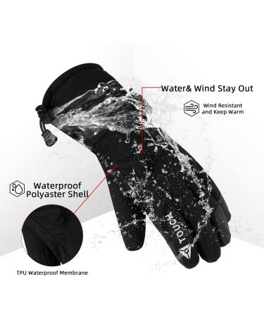 BDZBREN Men's Ski Gloves - Waterproof Insulated Snowboard Gloves for Extreme Cold Weather - Large - Buy Online on GoSupps.com