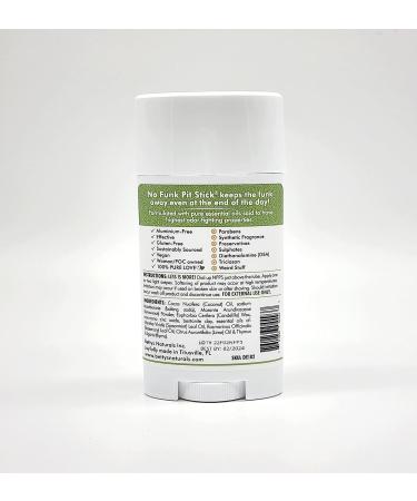 No Funk Pit Stick: Natural Vegan Deodorant, Aluminum and Gluten Free - Buy Online on GoSupps.com