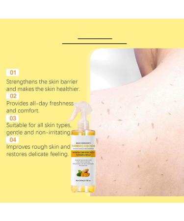 XKrmp Peel Shot Keratin Care Kojic Acid Turmeric Spray Gentle Exfoliating Moisturizing Body Spray for Smooth & Glowing Skin Ideal for All Skin Types 667 Fl Oz 3Pcs - Buy Online on GoSupps.com