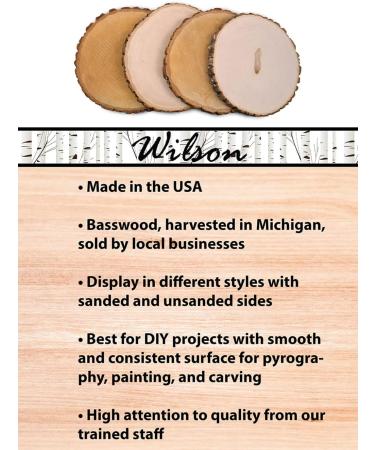 Wilson Natural Basswood Round 9-12 Inches - Set of 4 Pieces - Buy Online on GoSupps.com