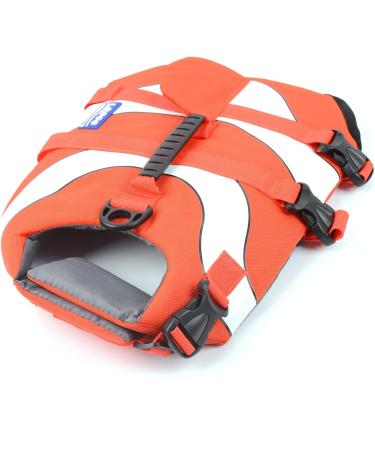 Hofrenchies Dog Chest Hair Hoi Schwimmewest - Pet Safety Bathing Suit Lifeguard Vest for French Bulldog (Size M Clownfish) - Shop Now! - Buy Online on GoSupps.com