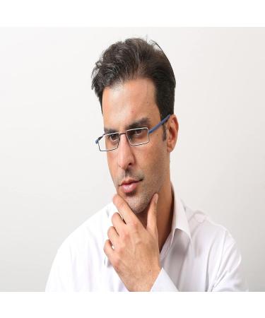 Kokobin Ultra-Light Reading Glasses +1.75 Dioptria - Metal & TR90 Frame | Stylish Visual Aid for Men & Women with Case - Shop Now! - Buy Online on GoSupps.com