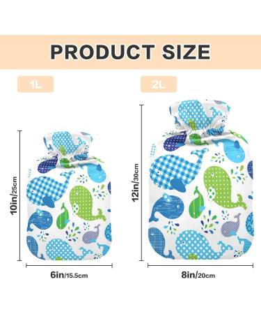 Whales Hot Water Bottle 2L - Pain Relief & Warmth for Feet & Bed | Heat & Cold Therapy - Buy Online on GoSupps.com