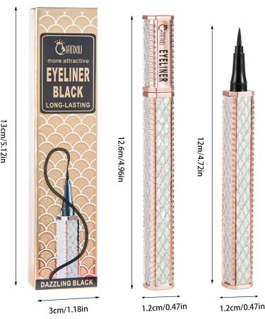 Black Liquid Eye Liner Waterproof Eye Liner Liquid - Long Lasting Smudge-Proof And Waterproof Eye Liner Pencil For Women Girls Pochy - Buy Online on GoSupps.com