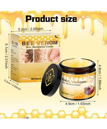 2 PCS Bee Venom Skin Restoration Cream Bee Venom Skin Treatment Cream Firms and Rejuvenates Quickly Smoothing Out Wrinkles and Fine Lines - Buy Online on GoSupps.com