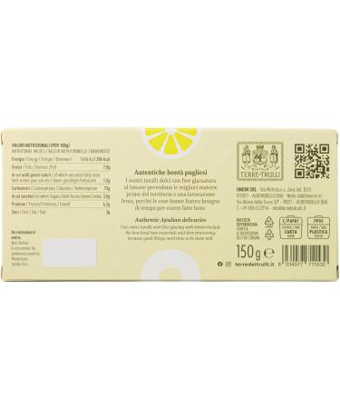 Terre des Trulli Tarallini Doux Biscuits Gla s au Citron - 4 Packets of 150g - Buy Online on GoSupps.com