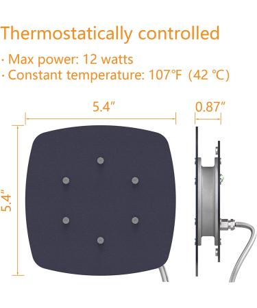 Ogioxam Bird Heater - Thermostatical Bird Warmer for Parakeets | IP67 Waterproof & 12V Bird Accessories - Buy Online on GoSupps.com