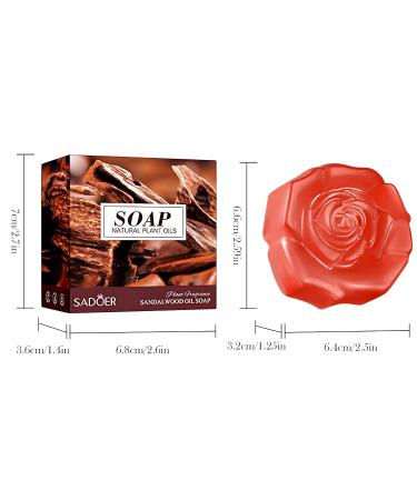 Buy Sandalwood Essential Oil Soap - Sea Salt Lavender Coffee Bamboo Charcoal & More | Hand & Body Cleaning (100g - Buy Online on GoSupps.com