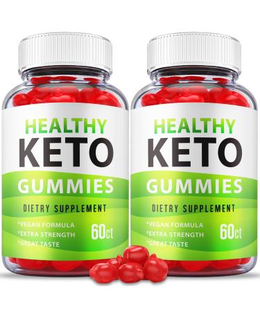 (2 Pack) Healthy Keto Gummies - Official Formula Vegan - Healthy Keto Gummies Apple Cider Vinegar Supplement Extra Strength Gummy S Weight Shark Loss Tank Vitamin B12 B6 Beet Root (120 Gummies)