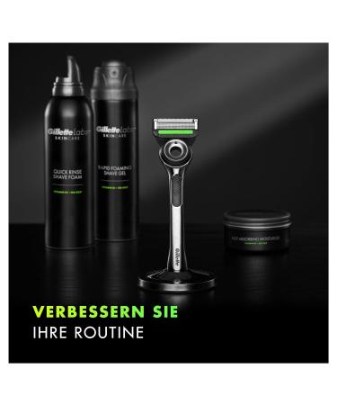 Gillette Labs Wet Razor for Men - Premium Magnetic Dock & Cleaning Element Gift - Includes 1 Blade - Perfect for Grooming - Buy Online on GoSupps.com