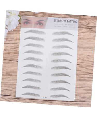Didiseaon 2pcs 3d Eyebrow Stickers Temporary Eyebrows Artificial Eyebrow Woman Transfer Stickers Water Proof - Buy Online on GoSupps.com