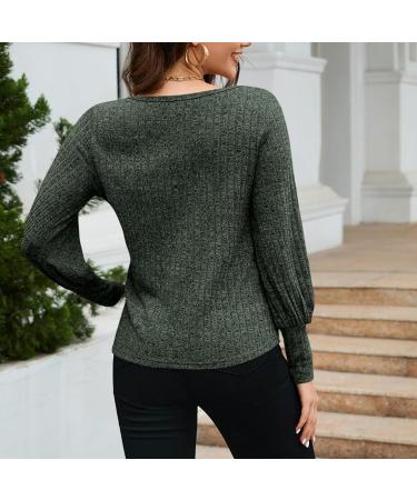 Shanrya Round Neck Blouse Breathable Comfortable and Stylish Womens Long Sleeve T-Shirt Casual for Daily Wear Small Green - Buy Online on GoSupps.com