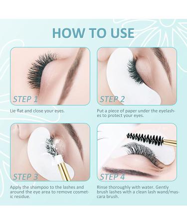 LANBENA Eyelash Extension Cleanser - Lash Foam Shampoo for Salon and Home Use (60ml) - Buy Online on GoSupps.com