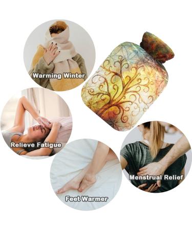 NAANLE Galaxy Tree of Life Hot Water Bottle with Cover - 2L Heat Bottle for Back Pain Relief Hand & Foot Warmer Neck Warmth & Cold Therapy - International Shipping - Buy Online on GoSupps.com