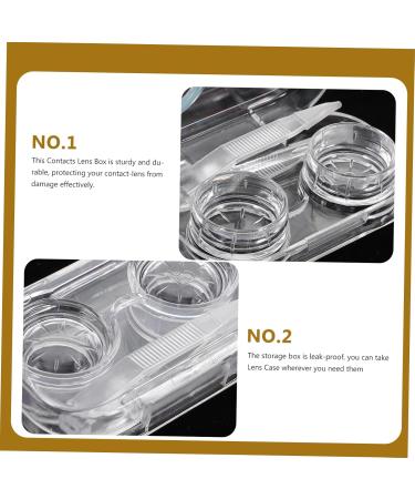 Shop Homsfou Mini Contact Lens Container Set - 4er-Box Travel Case for Colored Contacts & Eye Care Essentials - Buy Online on GoSupps.com