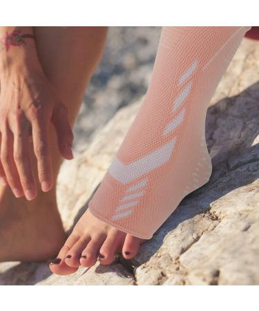 GLEAVI Ankle Socks & Brace for Women - Pressure Relief Sleeves for Plantar Support - Elastic Ankle Covers - Pink M - Buy Online on GoSupps.com