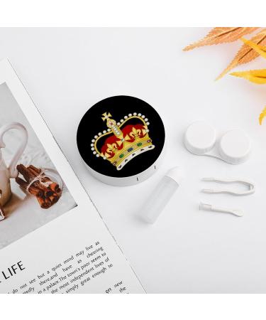 Portable Crown Jewel Contact Lens Travel Kit | Cute Contact Box with Mirror for Daily Outdoor Use - International Shipping - Buy Online on GoSupps.com