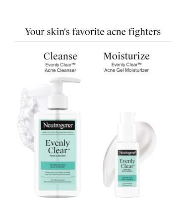 Neutrogena Evenly Clear Acne Cleanser with 2% Salicylic Acid & 2% PHA Exfoliant Gentle Foaming Face Wash Clears Clogged Pores & Blackheads While Visibly Fading Look of Post-Acne Marks 9.1 fl. oz - Buy Online on GoSupps.com