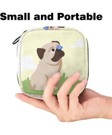 Buy Women's Portable Napkin Storage Bag for Dogs & Pugs | Menstrual Cup & Breastfeeding Pillow Holder Perfect for Teens & Girls - Buy Online on GoSupps.com