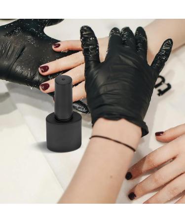 Flacons Vernis Ongles 10ml Mats Noirs en Verre Anti-lumi re Lot de 10 Bouchons et Pinceaux R utilisables pour Manucure Accessoires Nail Art et Rangement Produits Beaut  - Buy Online on GoSupps.com