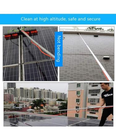 3-12M Window Cleaning Pole Photovoltaic Panel Cleaning Tool Extendable Cleaner for Trucks Windows Washing Multi-Purpose Water Spray Brush/6M Rod/50Cm Brush Head - Buy Online on GoSupps.com